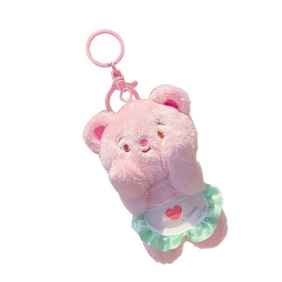 Adorable Keychain Butter Bear Sweet Doll Toy Decorations Student Prize Giveaway