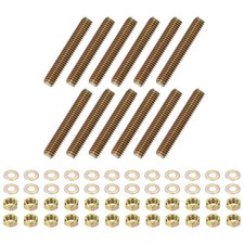 5/16" x 2" Color Zinc Fully Thread Rod 12 Pcs Carbon Steel Threaded Screw
