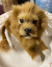 Vintage Animal Fur Laying Lion Imitation Taxi...