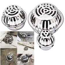 Stainless-Steel Round Floor Drain Cover Outdoor Balcony Anti Blocking Drainage