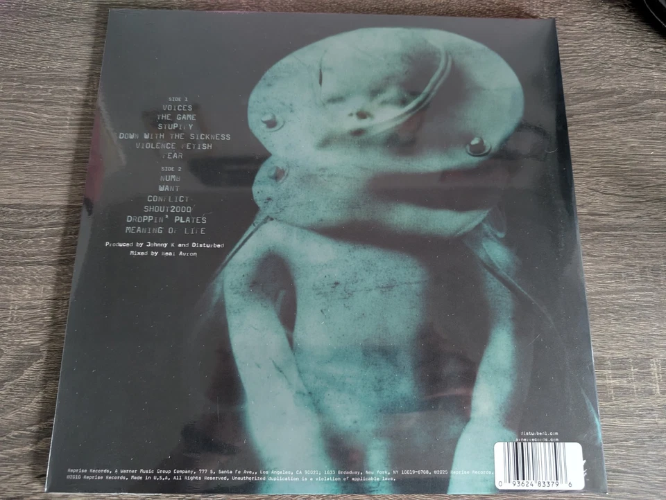 Disturbed the Sickness 25th Anniversary Spotify Exclusive Milky Clear LP - Image 2 of 3