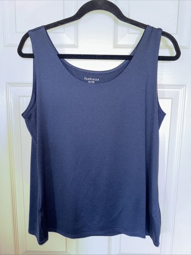 Van Heusen Women’s Navy Stretch Tank Top Soft Formal Casual XL