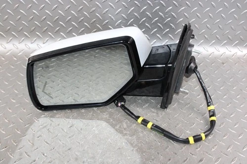 15-20 Yukon White Cap Driver Side Left LH Power Door Mirror Blind Spot OEM