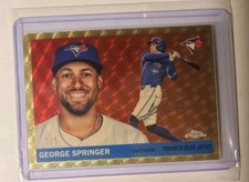 Marketplace image: 2026 Topps Chrome Platinum - #192 George Springer - 1/1 Superfractor Gold Ineed$