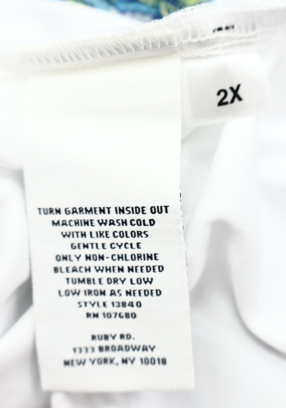 RUBY RD Women's Sheer Polyester Poncho Blouse 3/4… - image 10