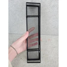 Black Mesh Desk Organizer Bin Holder Desktop Storage Caddy Shelf