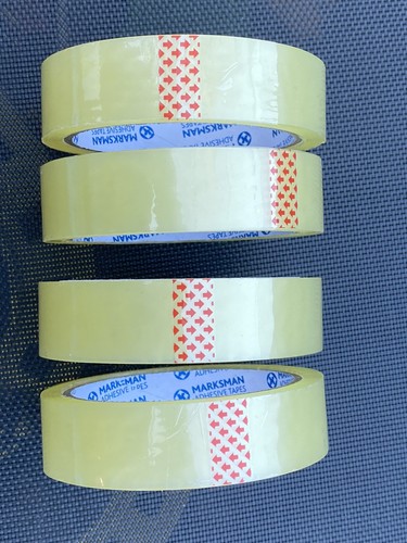 4 ROLLOS DE CINTA ADHESIVA TRANSPARENTE 22MM x 35M PAQUETE EMBALAJE CINTA ADHESIVA La más barata - Imagen 2 de 4