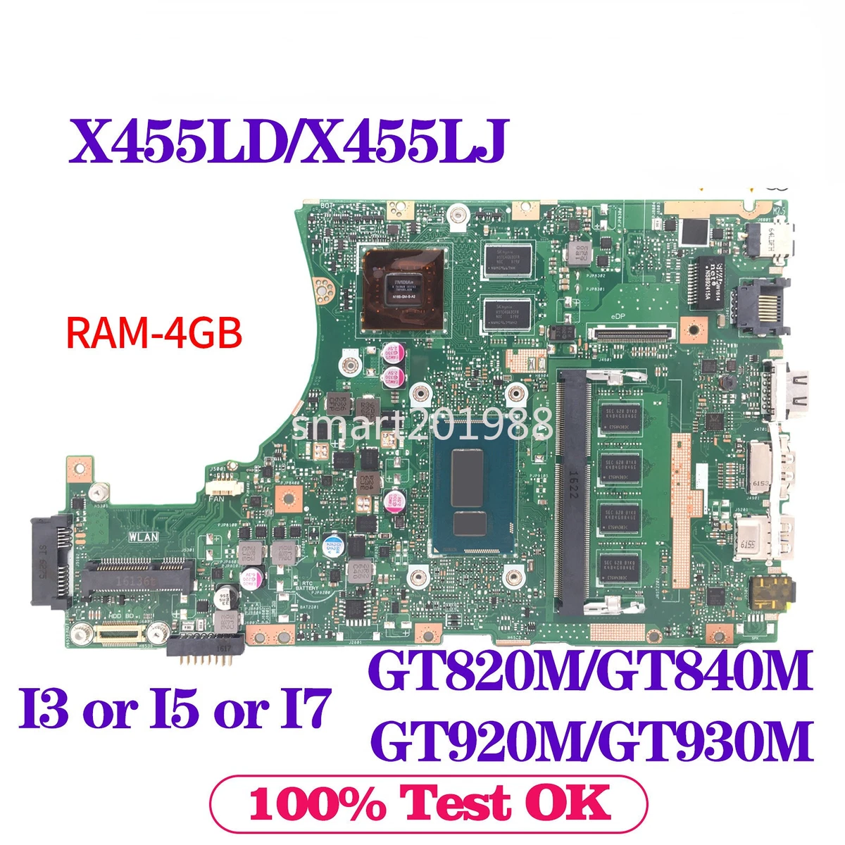 Asus x455l deals ram