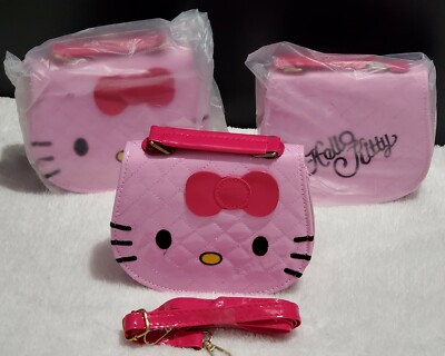GIRLS CUTE CARTOON DESIGN PINK HELLO HANDBAG WOMEN
