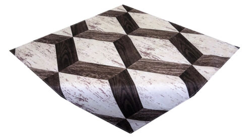 Tablecloth Table Topper Modern Wood Braun Beige 25 5/8x25 5/8in - 第 1/1 張圖片