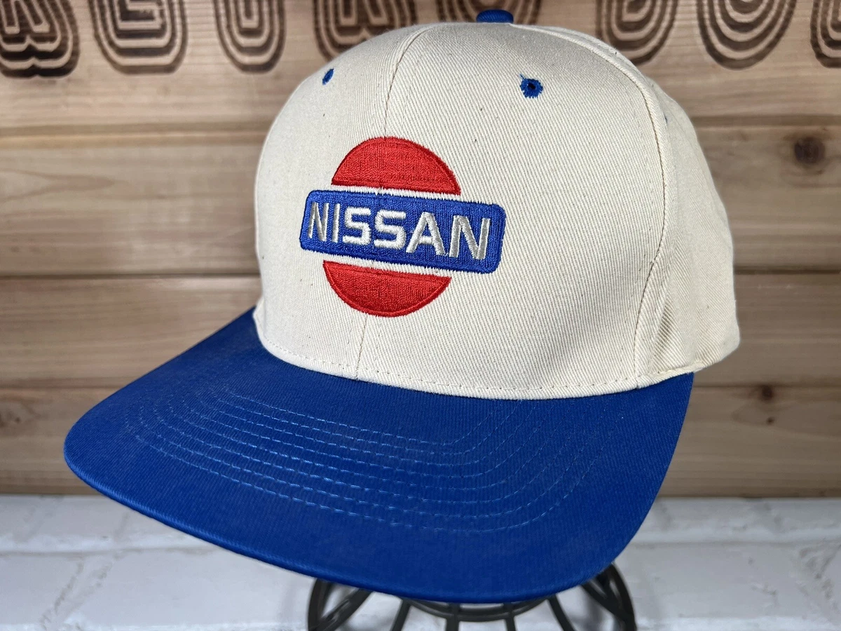 Vintage NISSAN Trucker Cap Hat Made in USA Snap Back CROWN KC