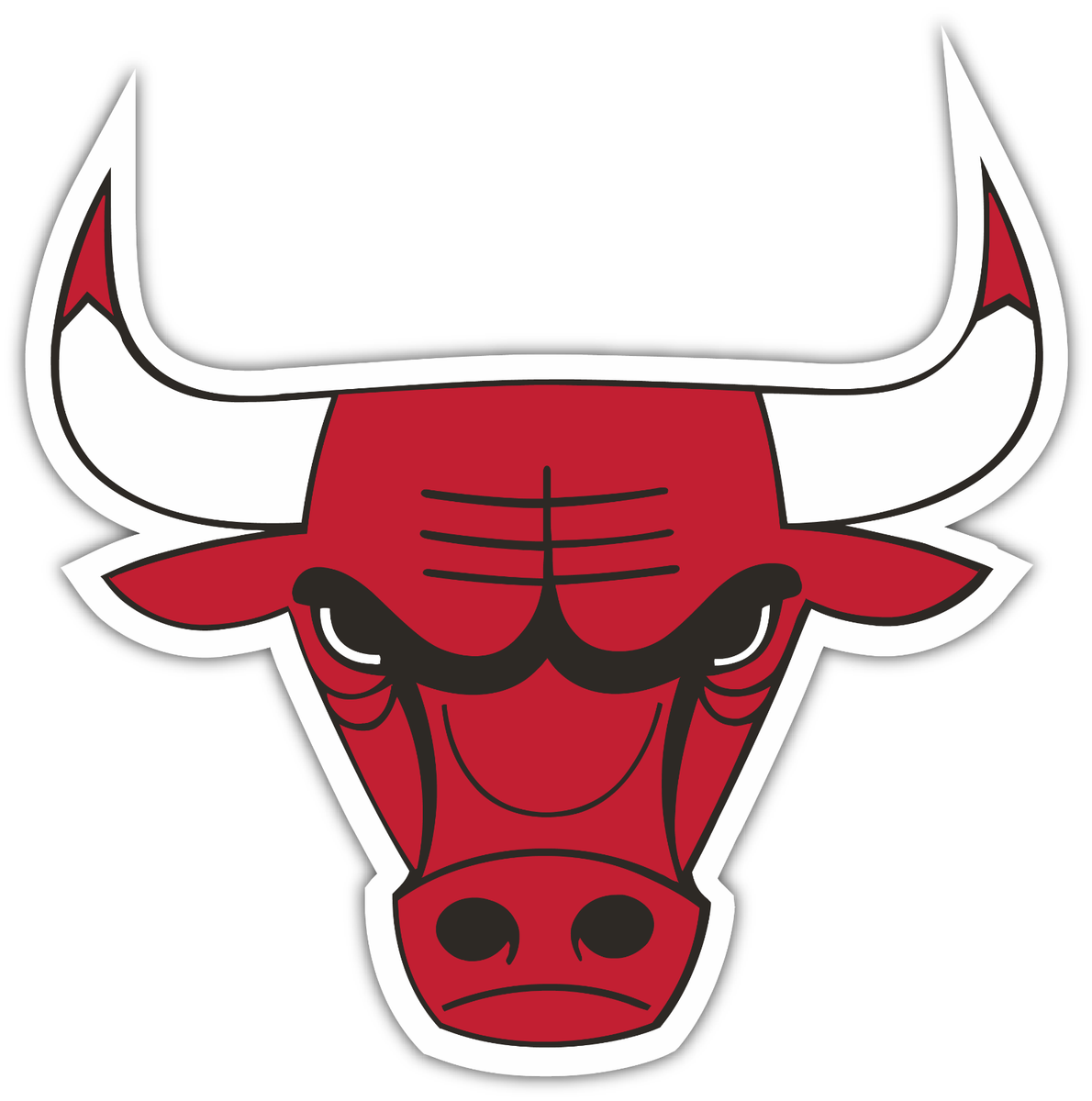 Chicago Bulls Logo Basketball NBA Fan Vinyl Sticker Decal Car