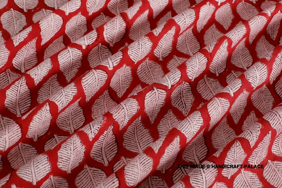 Waterproof Outdoor Cotton Canvas Upholstery Fabric Hand Block Printed By 5 Yard - Image 3 of 4