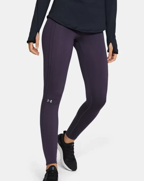 Under Armour Womens UA Cozy Graphic Leggings 1353145-595 Purple/Silver NWT