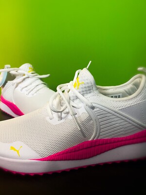 Womens White / Pink puma shoes size 7.5