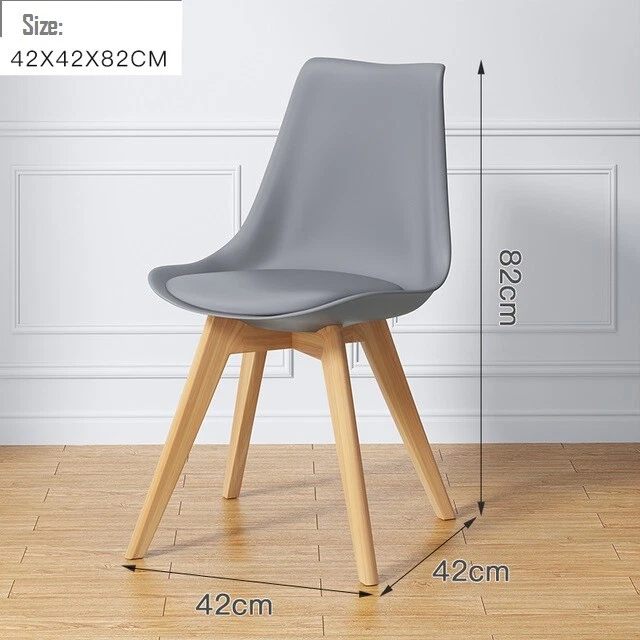 1/2/4 Set Tulpe Esszimmerstühle Designerstühle Holz Home Office Küche - Bild 3 von 4