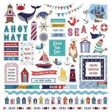 MONTEREY BAY 12x12 Element Sticker Sheet PhotoPlay Paper Scrapbook Planner