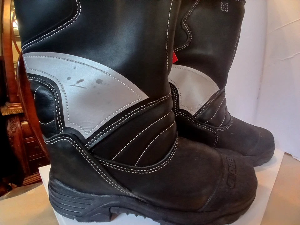 Botas de fuego GLOBE de cuero 14" proximidad talla 8 para hombre Foto 4 de 4