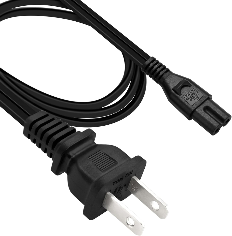 Electric Lunch Box 110V Wall Plug Flat Angle Power Cable Replacement