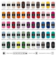 Pro Lana Basic Cotton 20 x 50 Gramm SET  Wolle XXL Paket 100% Baumwolle