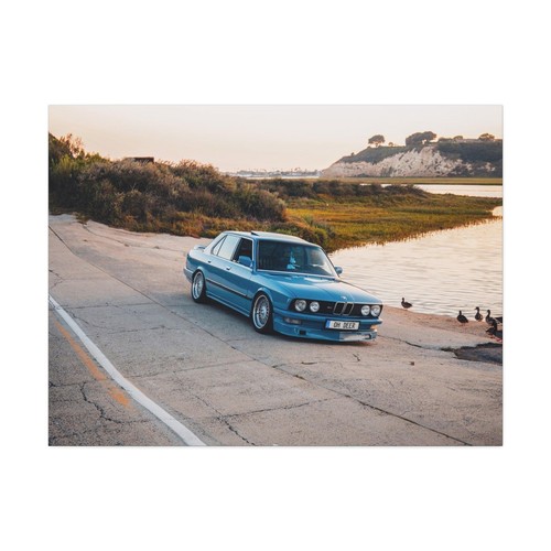 BMW Inspired E28 5 Series High Resolution Museum Quality Horizontal Canvas Print - Picture 3 of 10