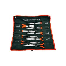 9 Pc 11" Long Nose Plier Set Long Reach Circle Bent Needle Nose Diagonal Cutter