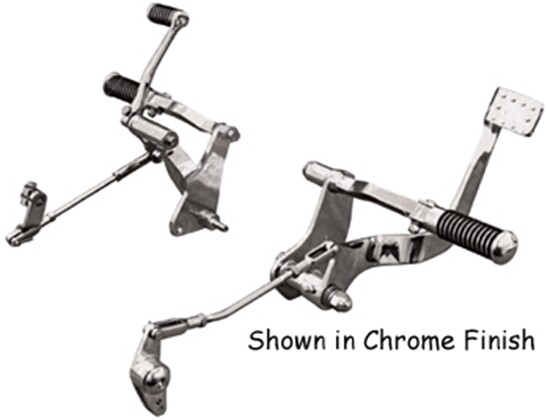 Forward Controls Control Kit Chrome For 86-90 Harley Sportster XL