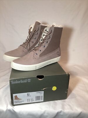 NIB -Timberland Women's Skyla Bay Fleece Fold Down Taupe Sneaker Boot  Size