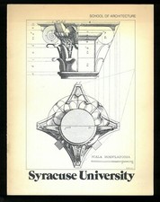 Opuscolo School of architecture Syracuse University 1977