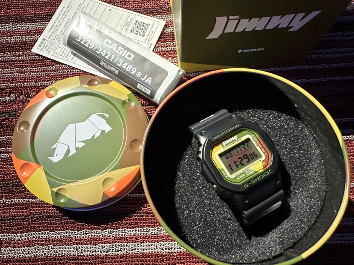 CASIO G-Shock Suzuki Jimny 🦏 collab DW5600 Limited edition CASIO G-Shock Suzuki Jimny 🦏 collab DW5600 Limited edition