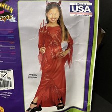 DEVILISH DIVA GIRLS SIZE LARGE 12-14 HALLOWEEN COSTUME