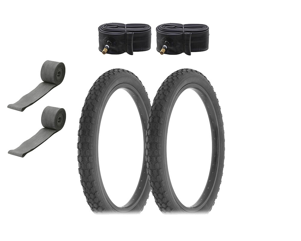 ALTALINE Bicycle TIRES 20" x 2.125" BLACK Knobby (2) TIRES, Tubes & Strips Bikes