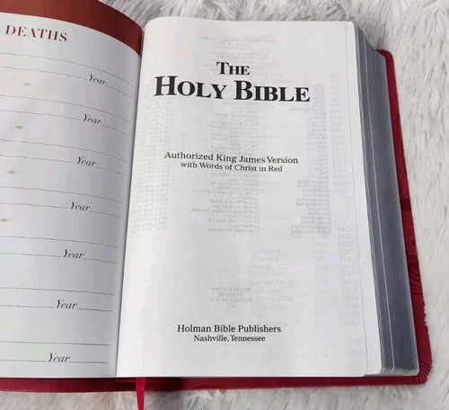 Holman KJV Holy Bible Personal Size Pink Leathertouch Silver Gilt Maps - Bild 5 von 11