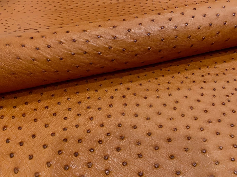 Ostrich Leather Hide Cognac Color SF - Image 4 of 4
