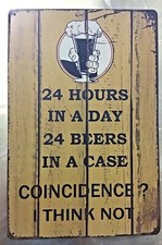 8x12 Tin Sign Beer funny bar pub man cave vintage wall door plaque poster