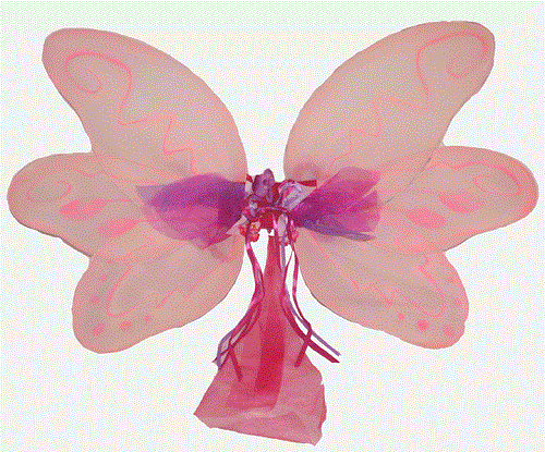 Handgefertigtes Kostüm Schmetterling Fee Flügel - rosa Flügel groß NEU! - Bild 1 von 1
