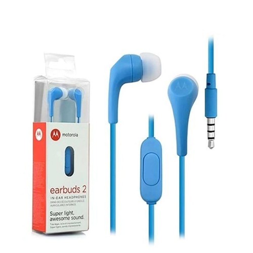 Motorola Earbuds Premium Stereo Mic & Remote 3.5mm In-Ear Headphones NEW bx264