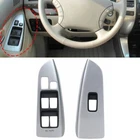 Pair Front Window Lift Switch Cover For Toyota Land Cruiser Prado LC120 03-2009