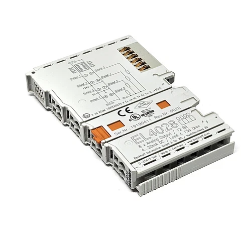 Beckhoff EL4028 EtherCAT Terminal, 8-channel Analog Output 24V 4-20mA 12-Bit PLC