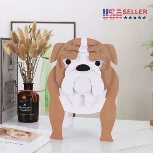 Outdoor Plant Wooden Dog Planter Plant Pots Cute Dog Shaped Flowerpot Home.Decor