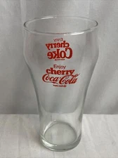 Vintage Cherry Coke 6 Inch Drinking Glass Coca Cola