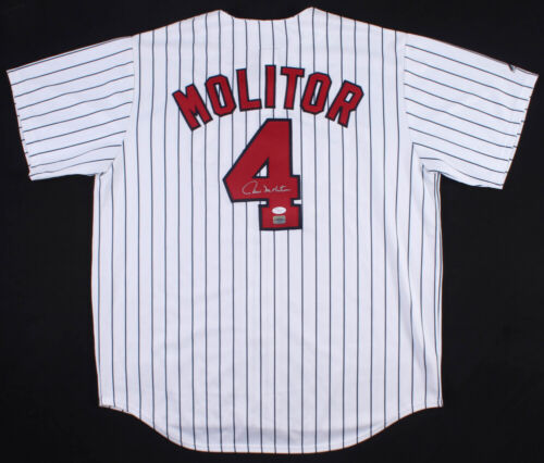 Paul Molitor Signed Twins Jersey (JSA COA) 3000 Hit Club  & Hall of Famer 2004 - Picture 1 of 6