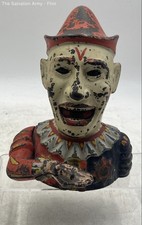 Vintage Buffalo New York Multicolor Humpty Dumpty Clown Mechanical Bank