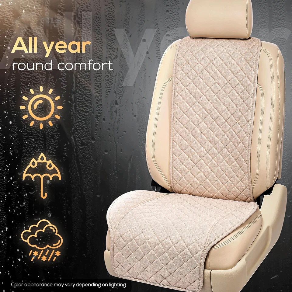 For Isuzu Car Seat Cover Premium Linen Breathable Front Driver Cushion Protector Foto 2 de 4