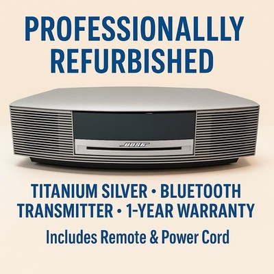 Bose Wave Radio CD Player AWRCC1   Refurbished   Remote & Power Cord Included