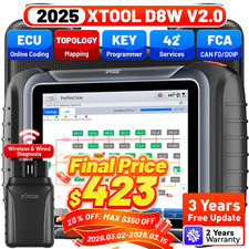 USED XTOOL D8W V2.0 Wireless Scanner Full Sys...