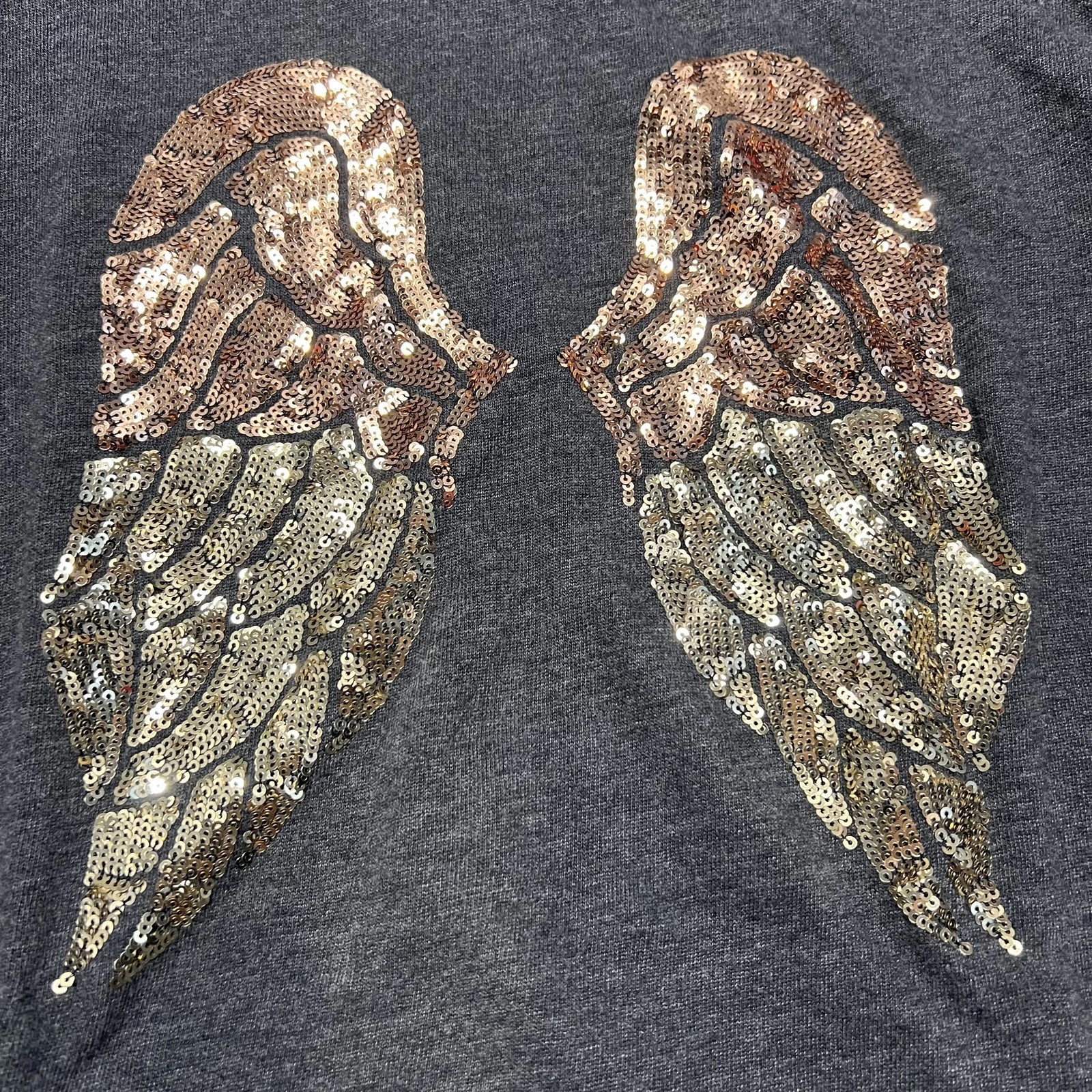 UNDERCOVER Victorias Secret Felpa con Cappuccio Donna Piccola Paillettes Angelo Ala Zip Felpa Giacca