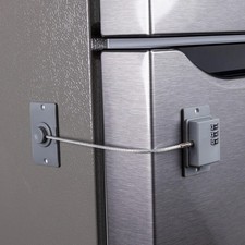 2-Pack Child Proof Fridge Lock with Combination - No Tools Required - PIN Ref...