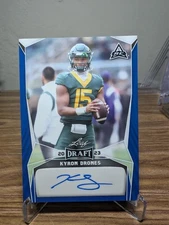 2023 Leaf Draft Kyron Drones #BA-KD1 Blue Autograph Auto RC Virginia Tech