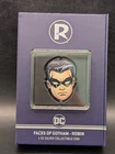 🔥 DC COMIC FACES OF BATMAN ROBIN .999 FINE SILVER 1 TROY OUNCE BAR COA BOX RARE